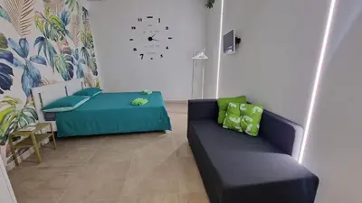 Letto o letti in una camera di Stella Bianca