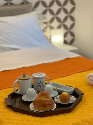 Letto o letti in una camera di SergHouse