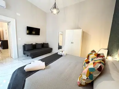 TV o dispositivi per l'intrattenimento presso Naples Apartment Plebiscito