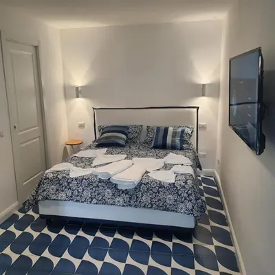 Letto o letti in una camera di La casina del Conte