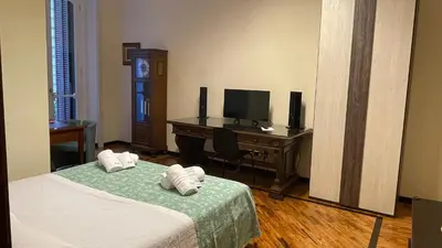 TV o dispositivi per l'intrattenimento presso Caravaggio Apartment