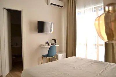 Letto o letti in una camera di Crystal B&B
