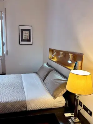 Letto o letti in una camera di Seafront house