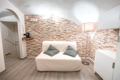 Area soggiorno di Il salotto di Napoli - Guest House