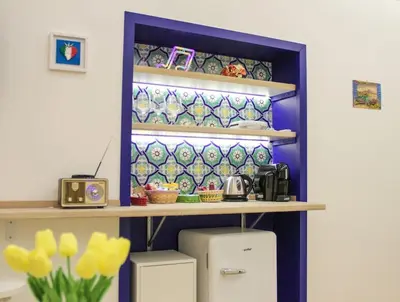 Cucina o angolo cottura di Ricomincio da 3 - La tua casa nel cuore di Napoli