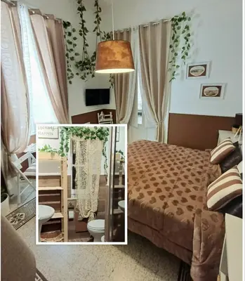 Letto o letti in una camera di Giordano's home