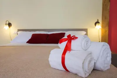 Letto o letti in una camera di La Fontana di Rua Catalana