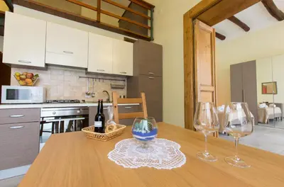 Cucina o angolo cottura di La Fontana di Rua Catalana