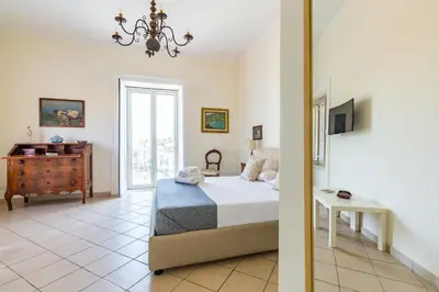 Letto o letti in una camera di Dream Terrace on the Gulf by Napoliapartments
