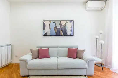 Area soggiorno di Stanzione Classy Flat at Vomero Central by Napoliapartments