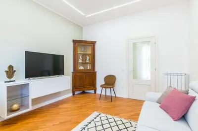 TV o dispositivi per l'intrattenimento presso Stanzione Classy Flat at Vomero Central by Napoliapartments