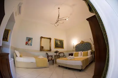 Area soggiorno di B&B Art Suite Santa Brigida