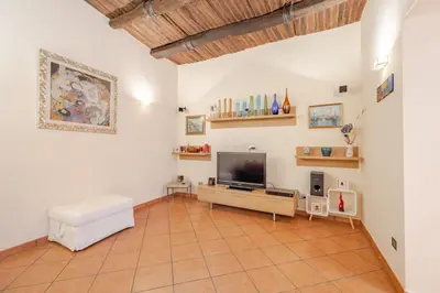 Area soggiorno di Casa Albertino-in the heart of Naples