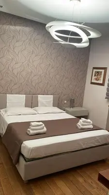 Letto o letti in una camera di La casa di Andrew