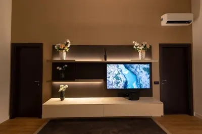 TV o dispositivi per l'intrattenimento presso luxury and exclusive Bovio square house