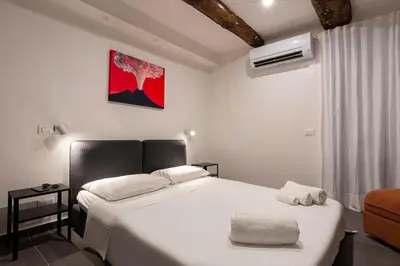 Letto o letti in una camera di La casa di Nina