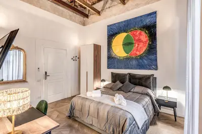 Letto o letti in una camera di Boutique Quartieri Spagnoli