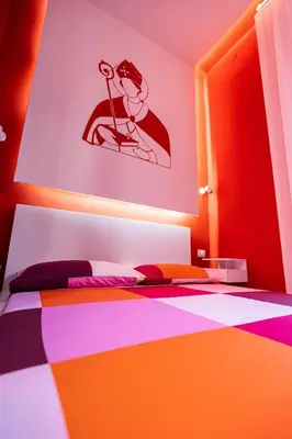 Letto o letti in una camera di Terno Su Napoli Sanità