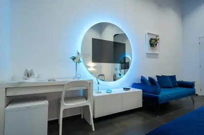 Area soggiorno di Skyhouse Chiatamone