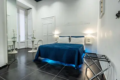 Letto o letti in una camera di Skyhouse Chiatamone
