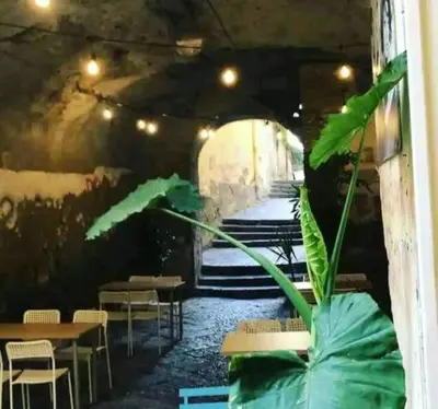 Area soggiorno di House Suite Vetriera Napoli