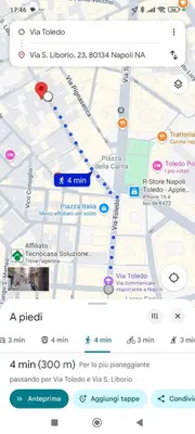 Planimetria di Napoli Maison Suite