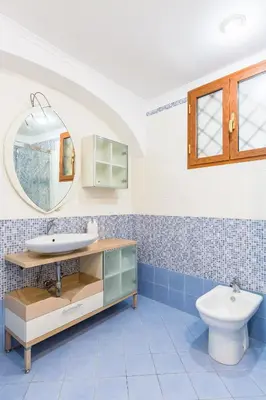 Bagno di White&Blue Apartment at Sanità by Wonderful Italy
