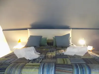 Letto o letti in una camera di Stupendo basso nel Cuore di Napoli