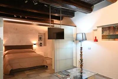 Letto o letti in una camera di Il rifugio di Beppe