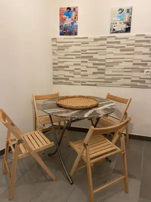 Area soggiorno di Casa murales a Toledo