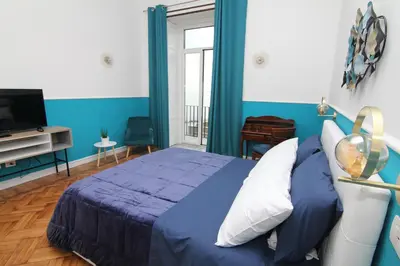 Letto o letti in una camera di Marea Suite Vista Capri