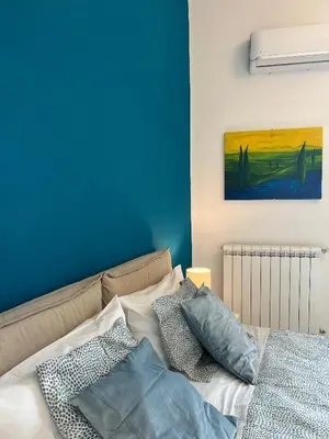Letto o letti in una camera di La casa di Marty