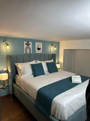 Letto o letti in una camera di PALAZZOREFICI