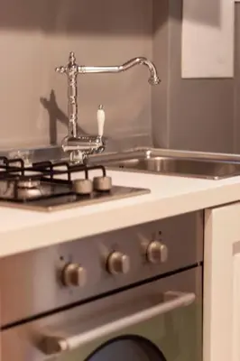 Cucina o angolo cottura di Monolocale romantico a Napoli
