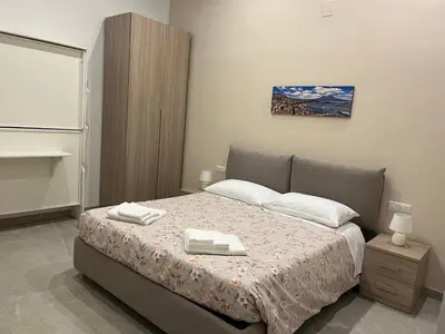 Letto o letti in una camera di Neapolis francy Vesuvio