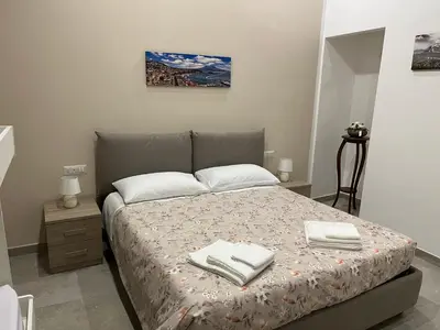 Letto o letti in una camera di Neapolis francy Vesuvio