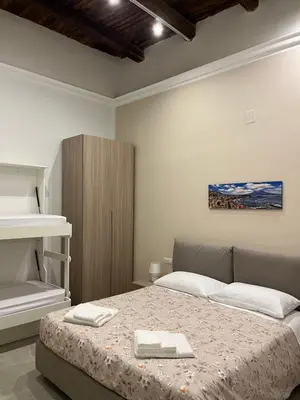 Letto o letti in una camera di Neapolis francy Vesuvio