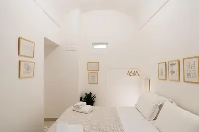 Letto o letti in una camera di Salita Trinità