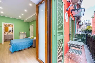 Letto o letti in una camera di Lo Spagnoletto - casa vacanze indipendente