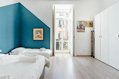 Letto o letti in una camera di Modern 1BR Apt Near National Museum - Sleeps 3