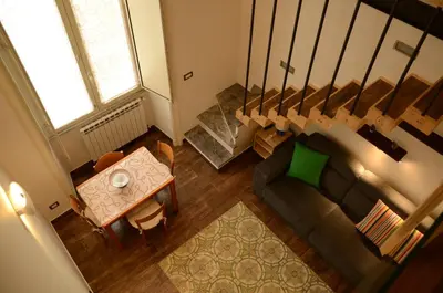 Area soggiorno di Casa Virgilio in centro