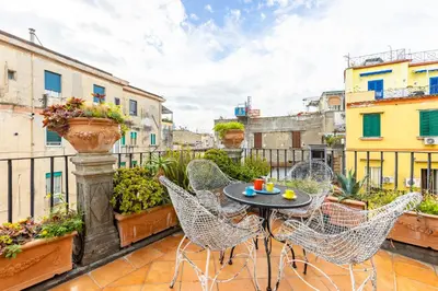 Balcone o terrazza di Santa Chiara Charming House with Terrace at Historical Center