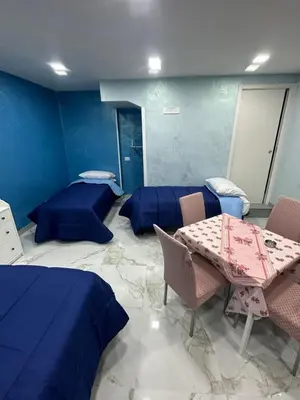 Letto o letti in una camera di Blue House