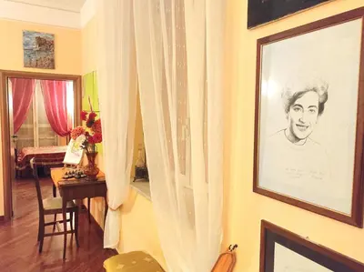 Area soggiorno di Casa d'artista