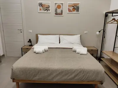 Letto o letti in una camera di Gradini a Toledo