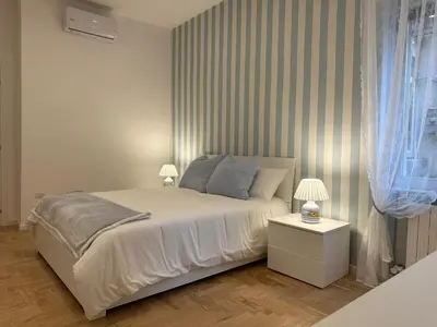 Letto o letti in una camera di Casa Tramontano
