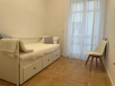 Letto o letti in una camera di Casa Tramontano