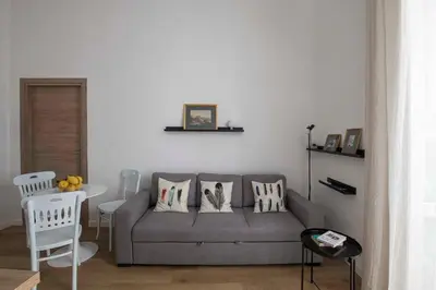 Area soggiorno di La casa di Nelly Boutique Apartment Napoli