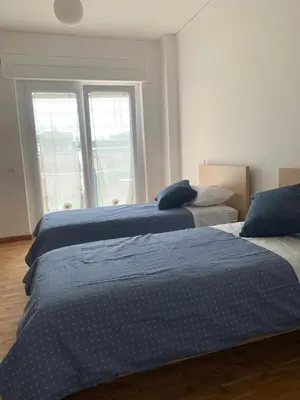 Letto o letti in una camera di Mergellina Ludopà