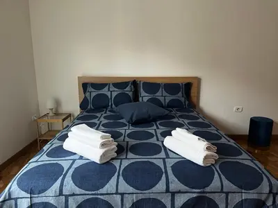 Letto o letti in una camera di Mergellina Ludopà